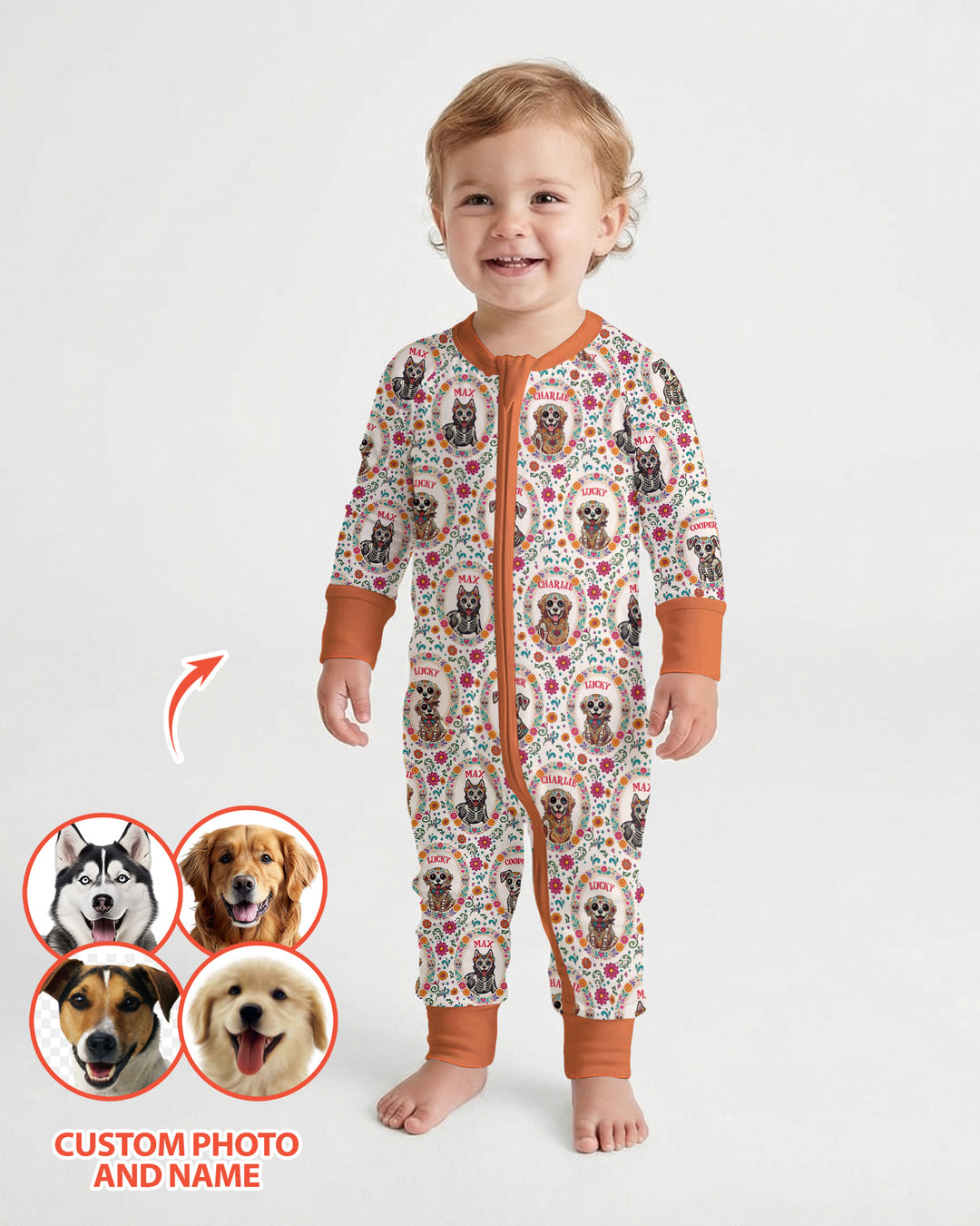 Hispanic Floral Dog Bamboo Convertible Zippy