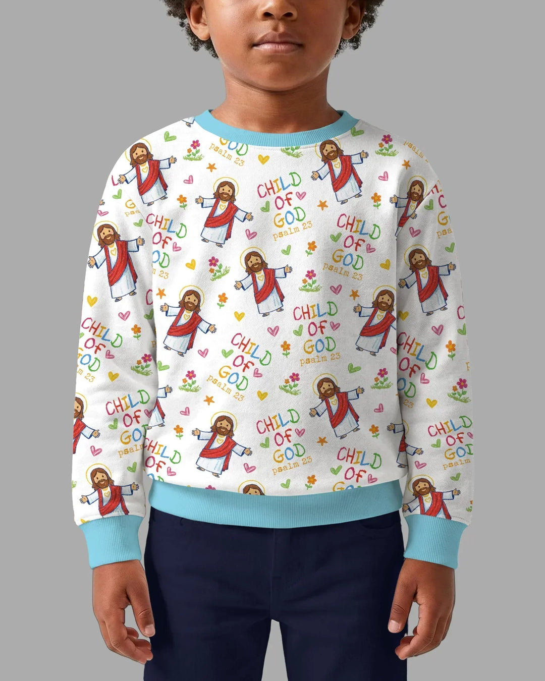 Jesus Loves Me Bamboo Crewneck Sweatshirt