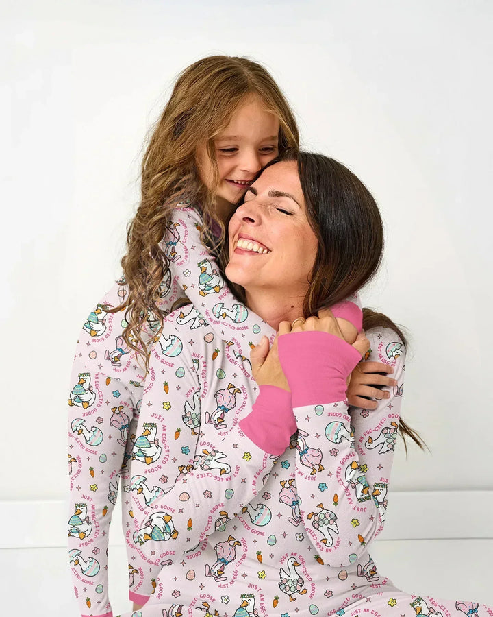 Easter Silly Goose Bamboo Two Piece Long Sleeve Pajama Set