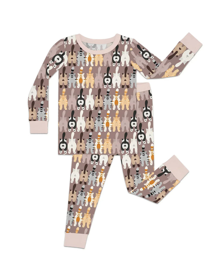 Cheeky Tails Bamboo Two Piece Long Sleeve Pajama Set