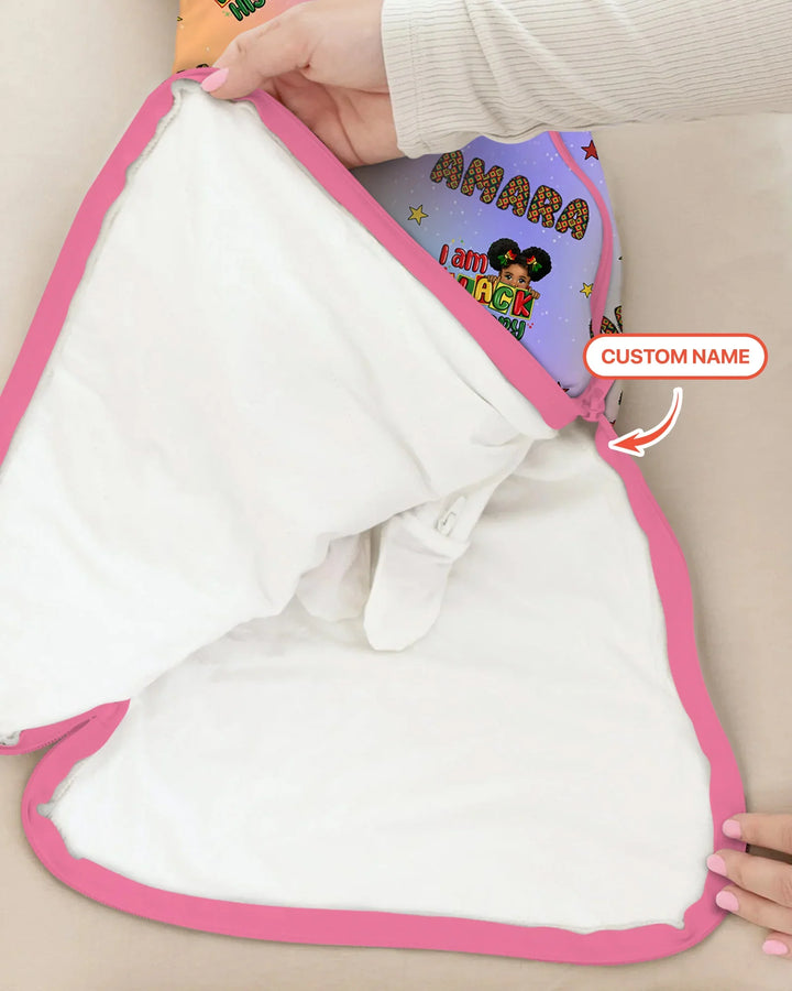 Custom Name I Am Black History Custom Bamboo Sleep Bag