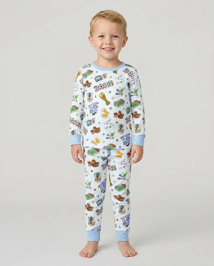 Dreaming of The Cup Bamboo Two Piece Long Sleeve Pajama Set