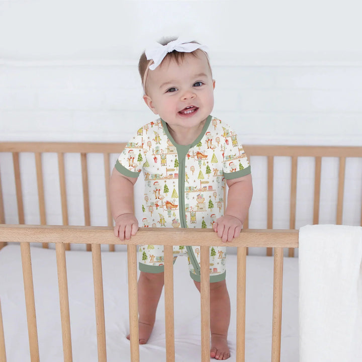 Santa's Workshop Bamboo Shorty Zippy