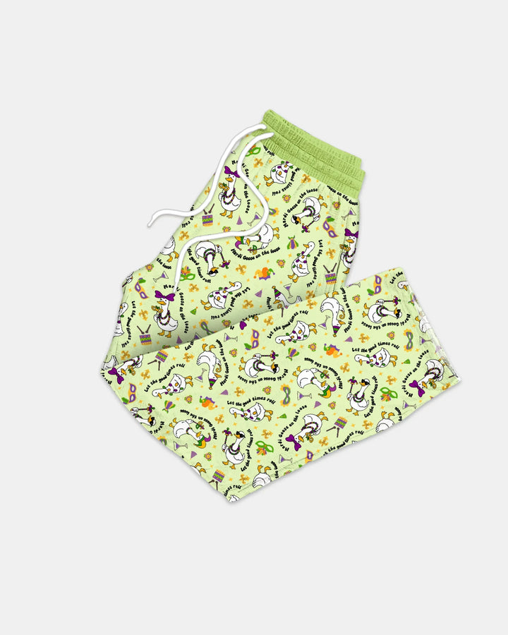 Mardi Gras Silly Goose Bamboo Men's Pajama Set