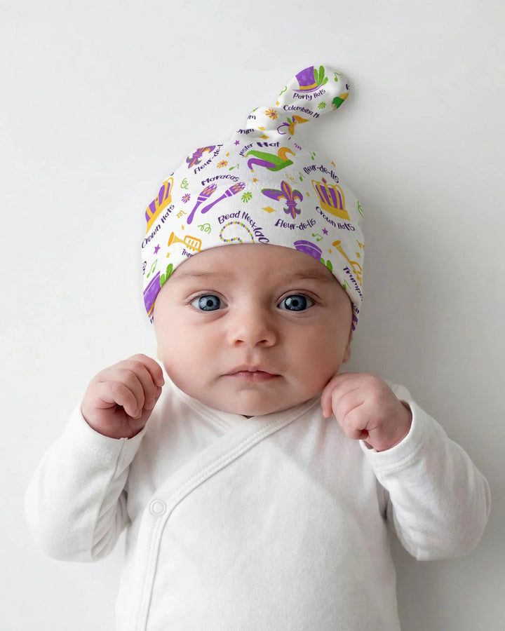 Mardi Gras Family Matching Bamboo Knotted Hat