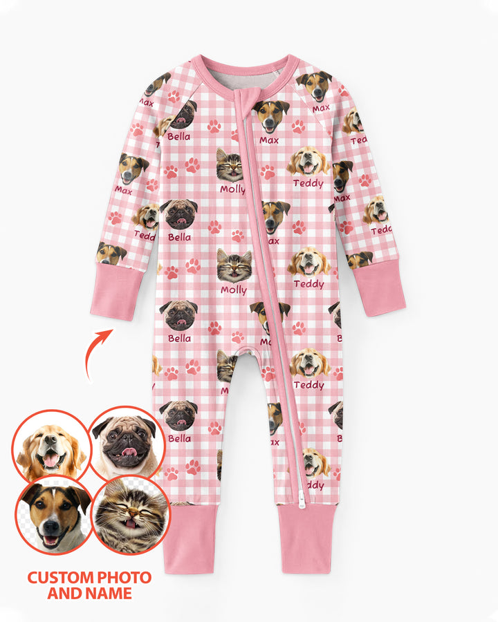 Custom Pet Photo With Name Bamboo Convertible Zippy