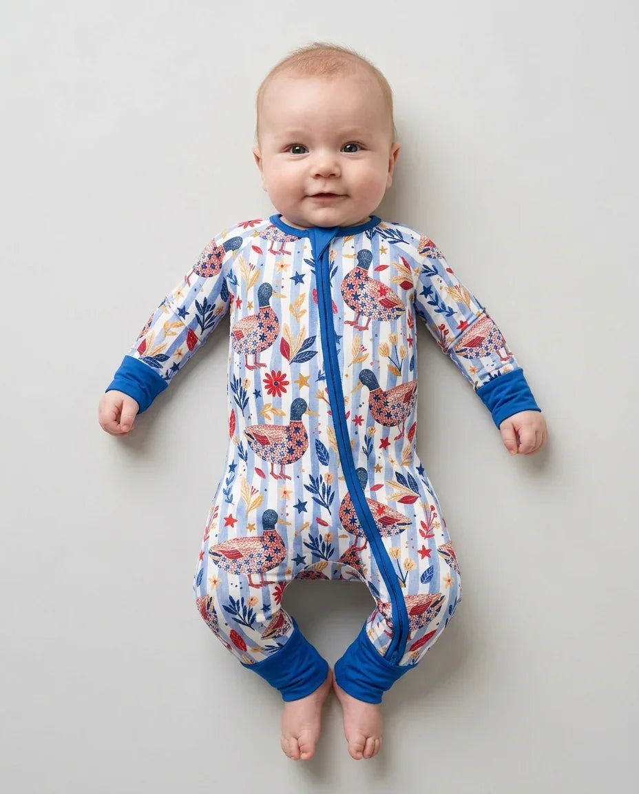 Patriotic Mallard Duck Bamboo Convertible Zippy