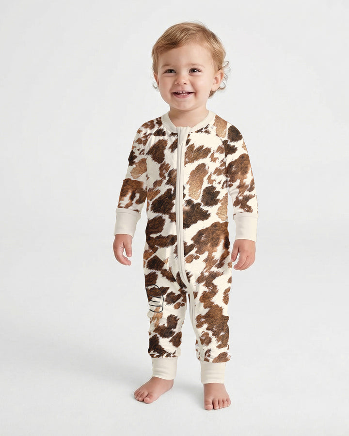 Trendy Cowhide Bamboo Convertible Zippy