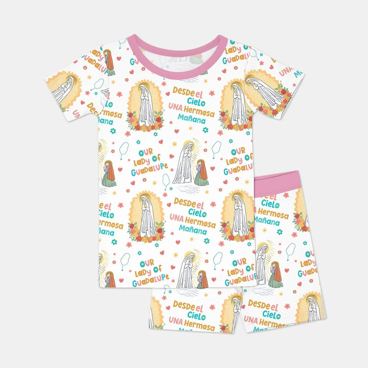 Maria Our Lady Of Guadalupe Bamboo Two Piece Short Sleeve Shorts Pajama Set