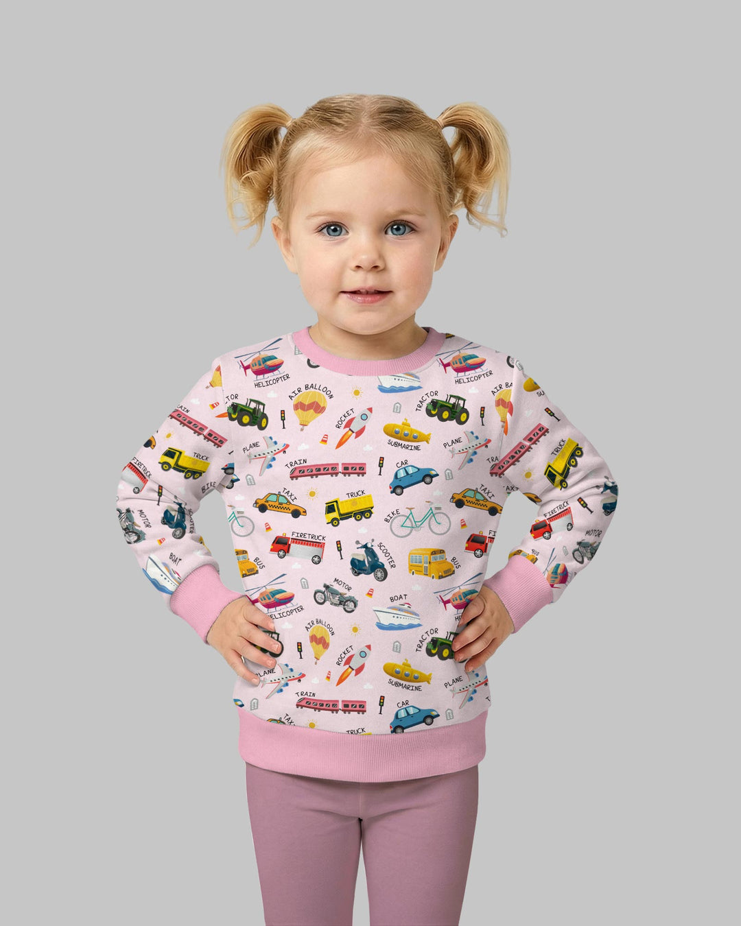 Vehicle Vocabulary Bamboo Crewneck Sweatshirt