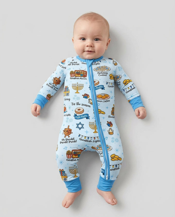 Hanukkah Night Bamboo Convertible Zippy