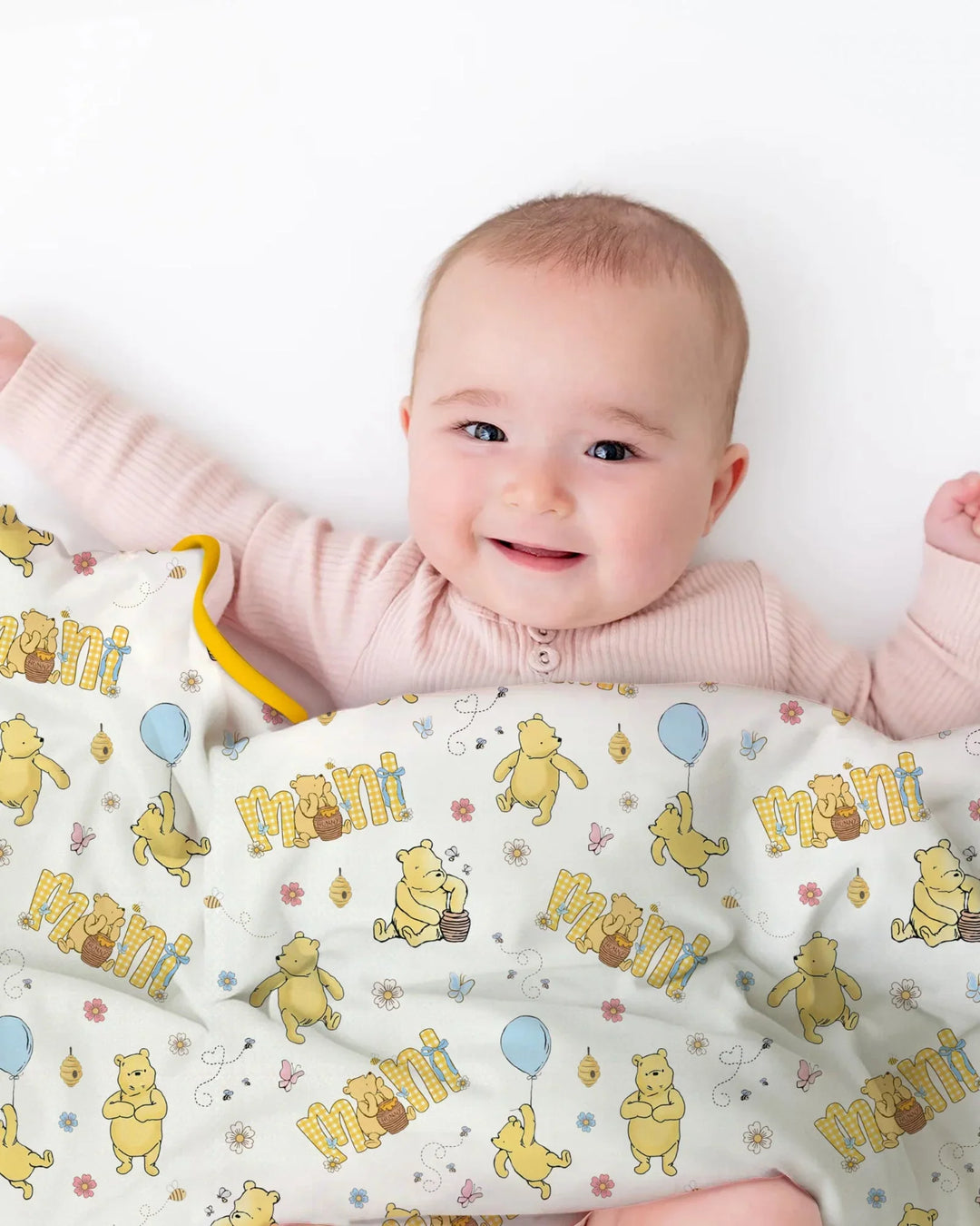 Mama & Mini Honey Bear Bamboo Blanket