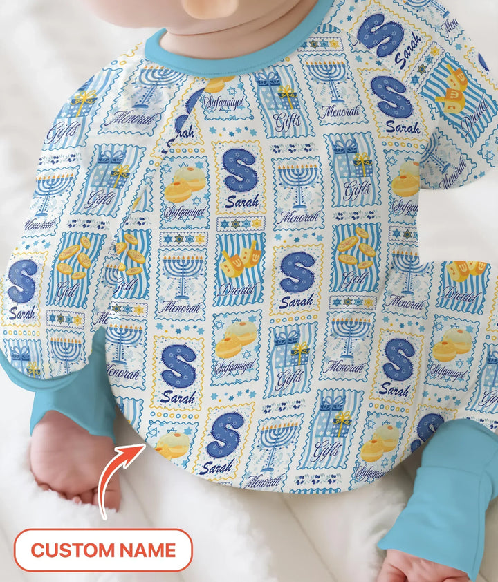 Light of Hanukkah Custom Name Bamboo Convertible Zippy