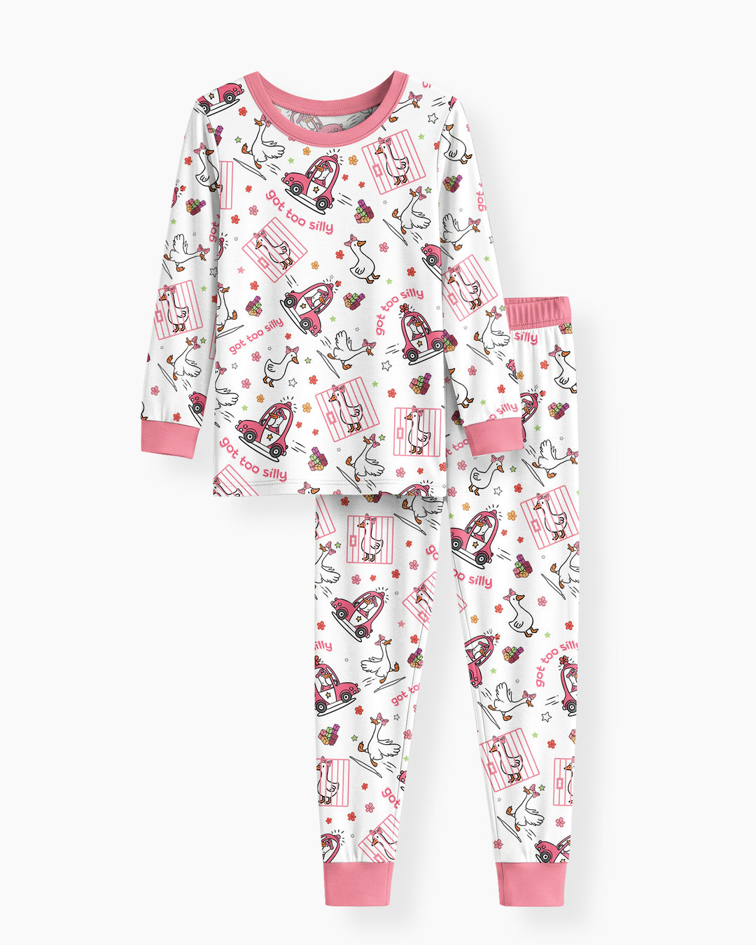 Got Too Silly  Bamboo Two Piece Long Sleeve Pajama Set