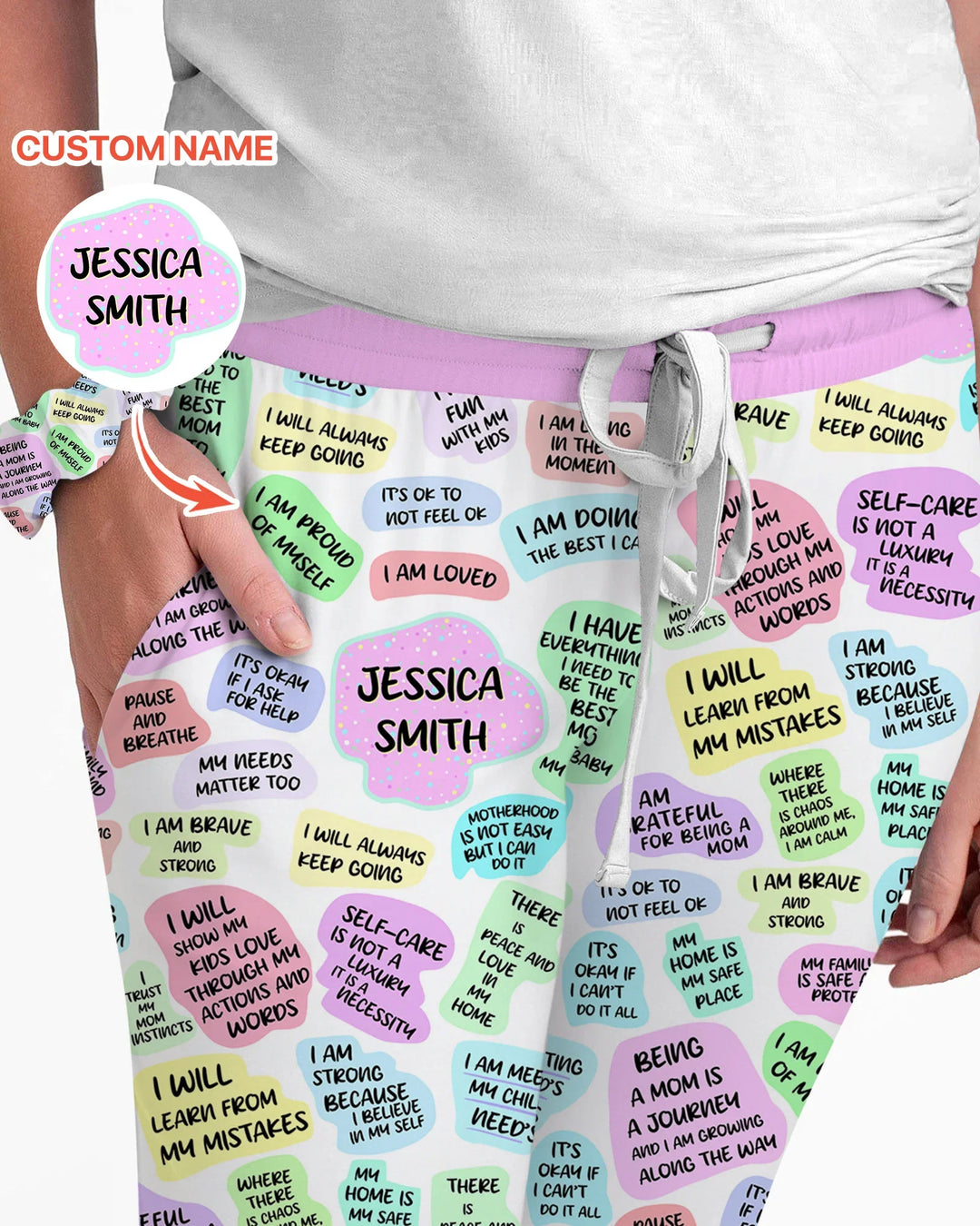 Mom & Baby Daily Affirmation Bamboo Women Pajama Set
