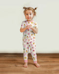 Cute Cupcake God Says I Am Bamboo Two Piece Short Sleeve Pajama Set