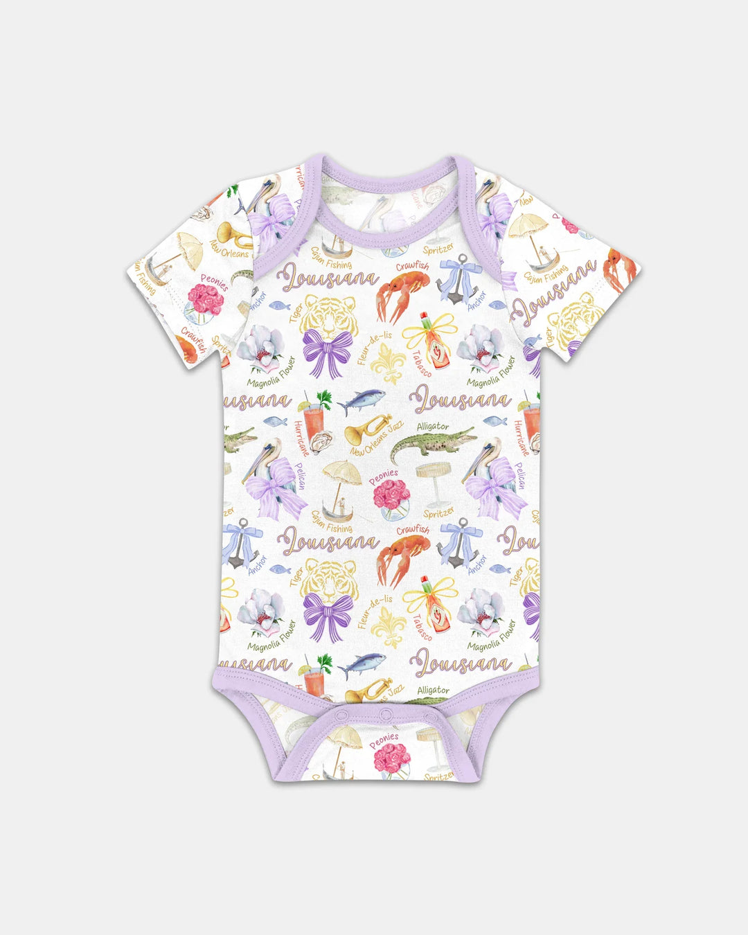 Louisiana Preppy Summer Bamboo Bodysuit
