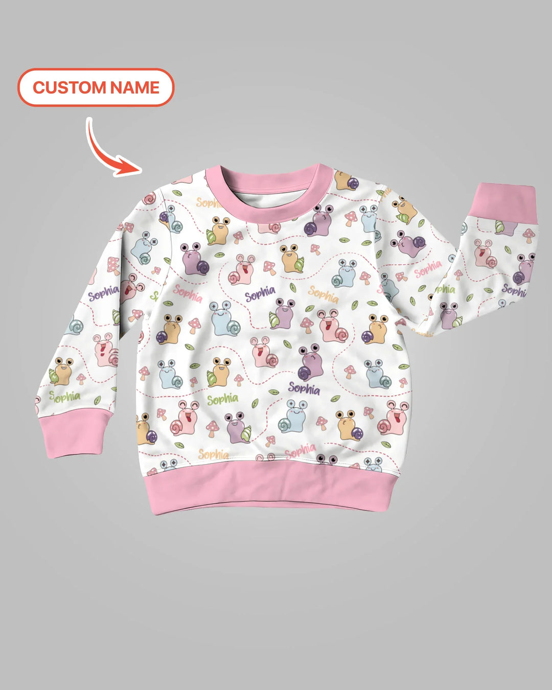 Custom Name Snailed it! Bamboo Crewneck Sweatshirt