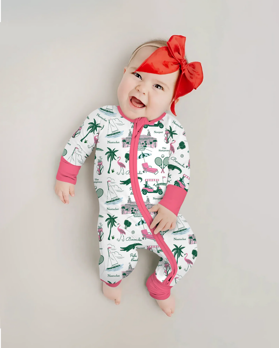 Preppy Palm Getaway Bamboo Convertible Zippy