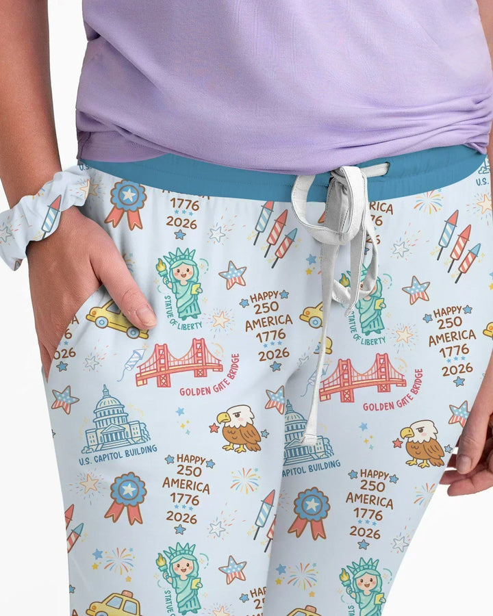 250 Years Of Freedom Bamboo Women Pajama Set