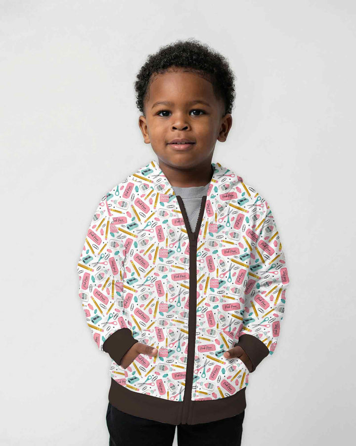 Pink Power School Supplies Bamboo Zip Hoodie
