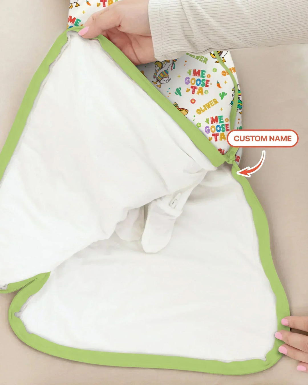 Custom name Me Goose-ta Bamboo Sleep Bag