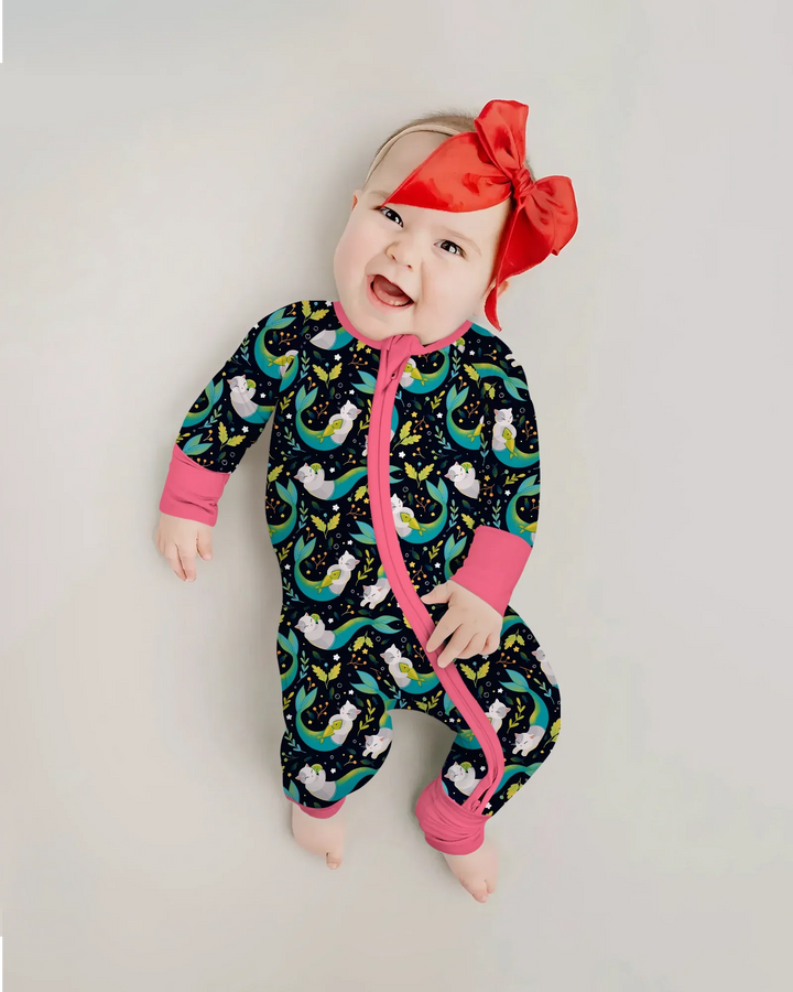 Midnight Mermaid Cats  Bamboo Convertible Zippy