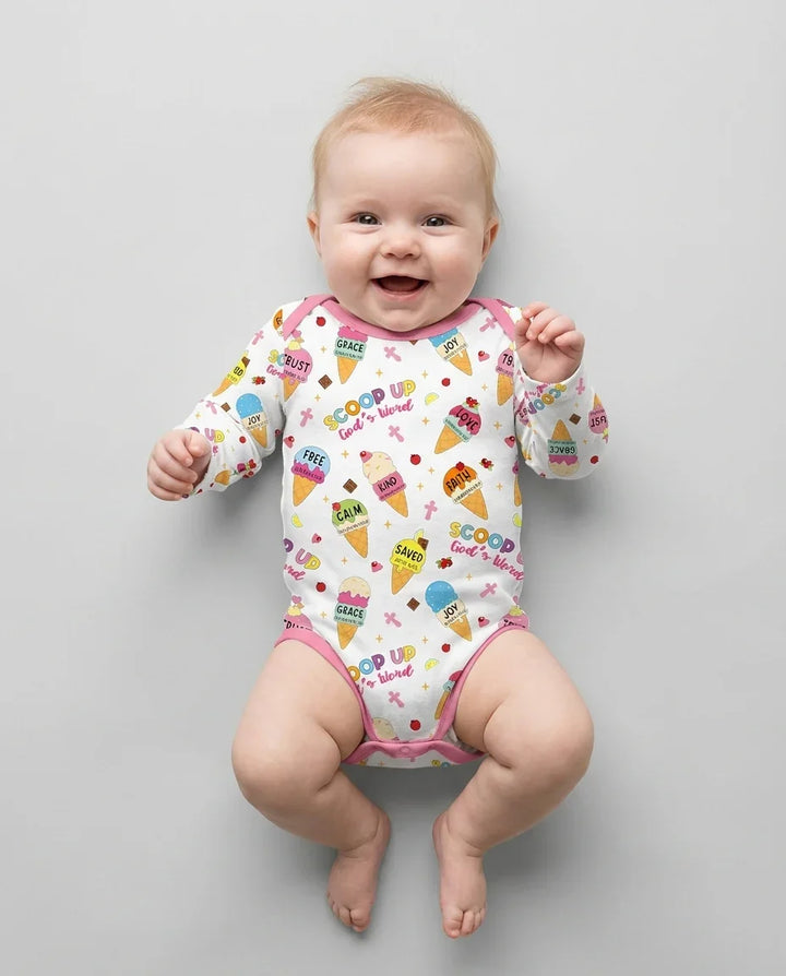 Ice Cream Summer Christian  Bamboo Bodysuit