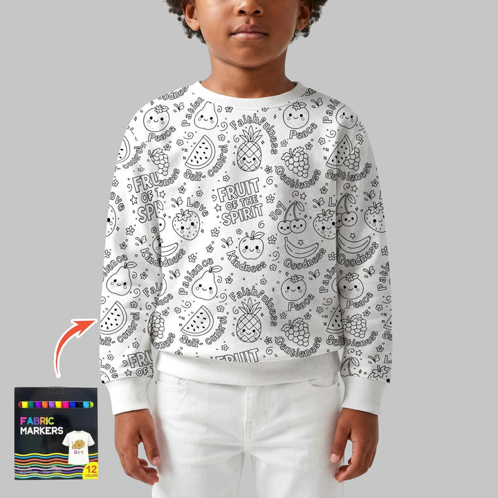 All Colorable Fruit of the Spirit Bamboo Crewneck Sweatshirt