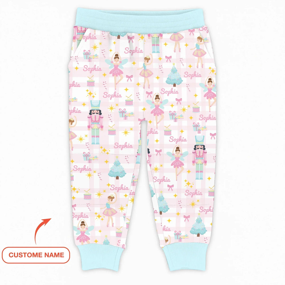 Nutcracker And Ballerinas Custom Name Bamboo Jogger