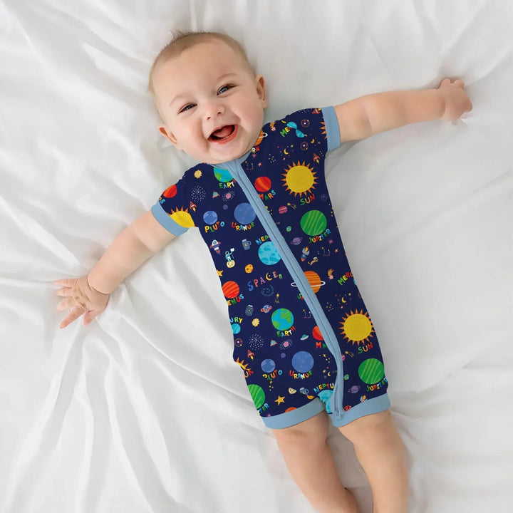 Solar Space Adventure Bamboo Shorty Zippy