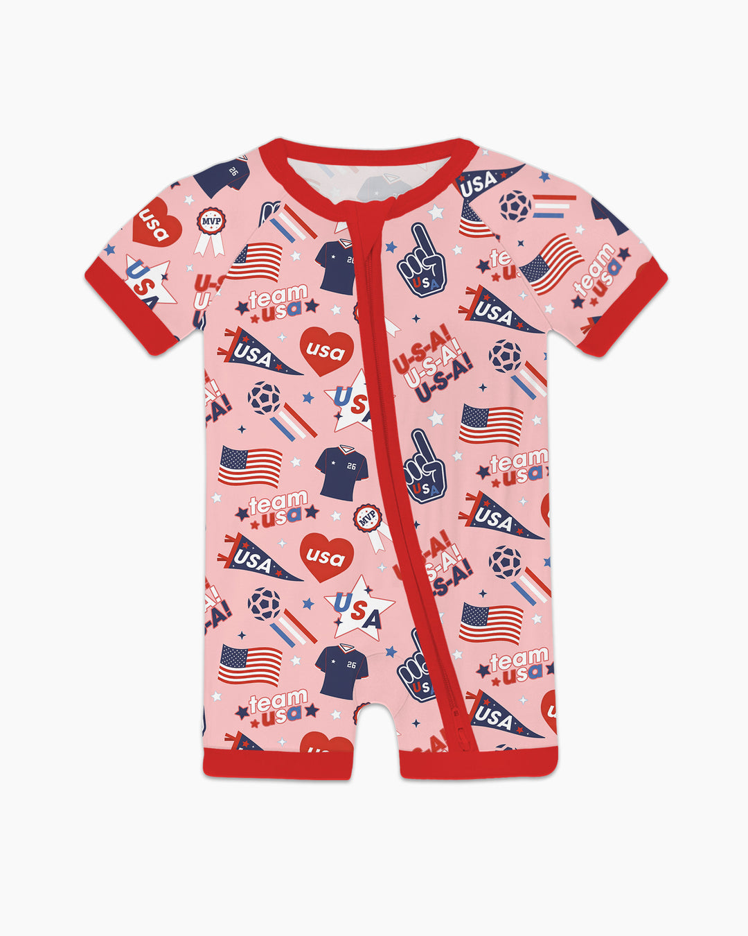 Soccer Party Team USA Bamboo Shorty Zippy