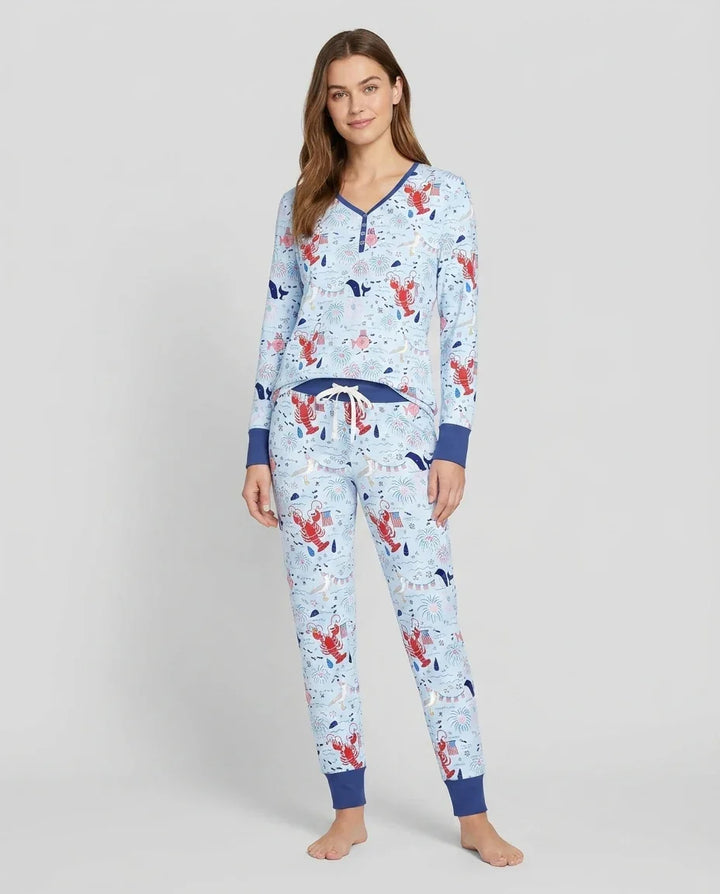 250 Summers Strong Matching Family Bamboo Women Pajama Set