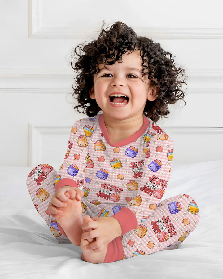 Jesus is My Jam Bamboo Two Piece Long Sleeve Pajama Set