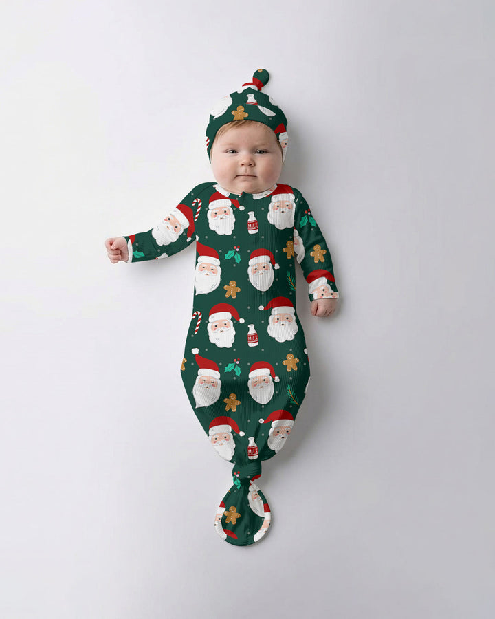 Christmas Sweet Santa Bamboo Knot Gown