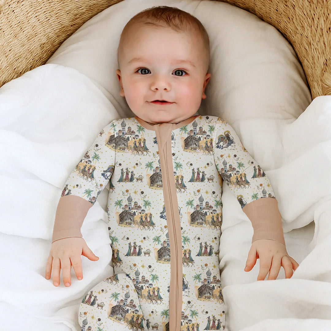 Nativity Christmas Family Matching Family Bamboo Convertible Zippy