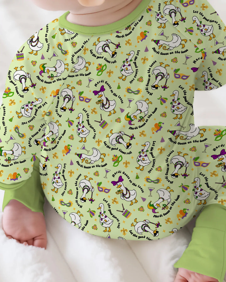 Mardi Gras Silly Goose Bamboo Convertible Zippy