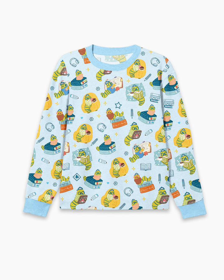 Little Book Worm Family Matching Bamboo Men's Pajama Set
