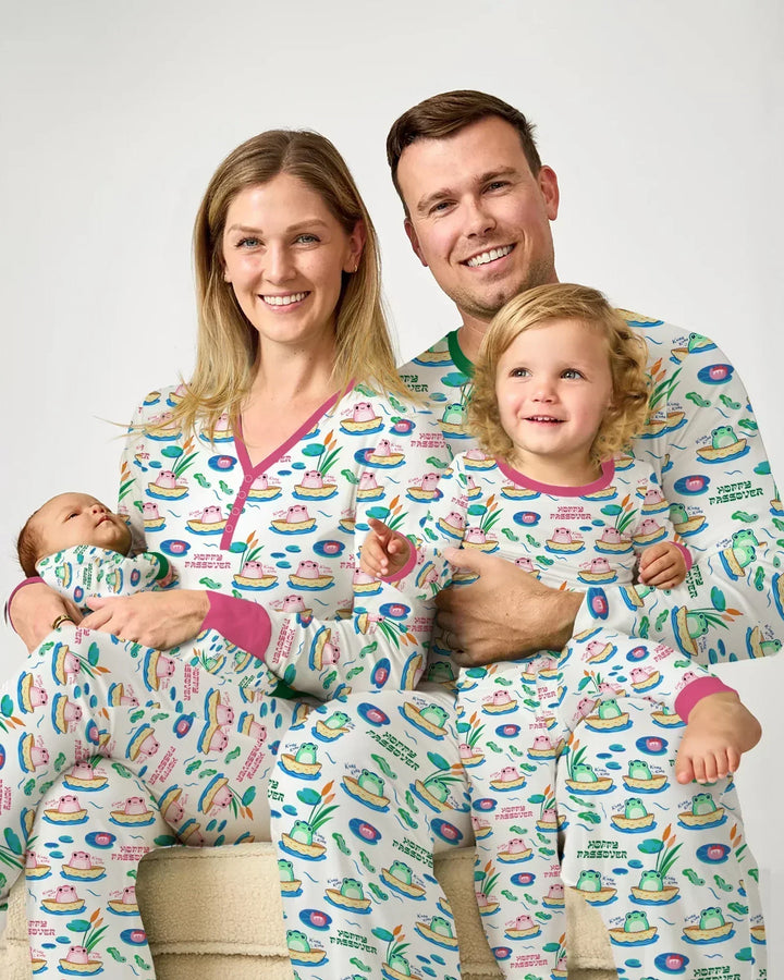 Hoppy Passover Family Matching Bamboo Men's Pajama Set