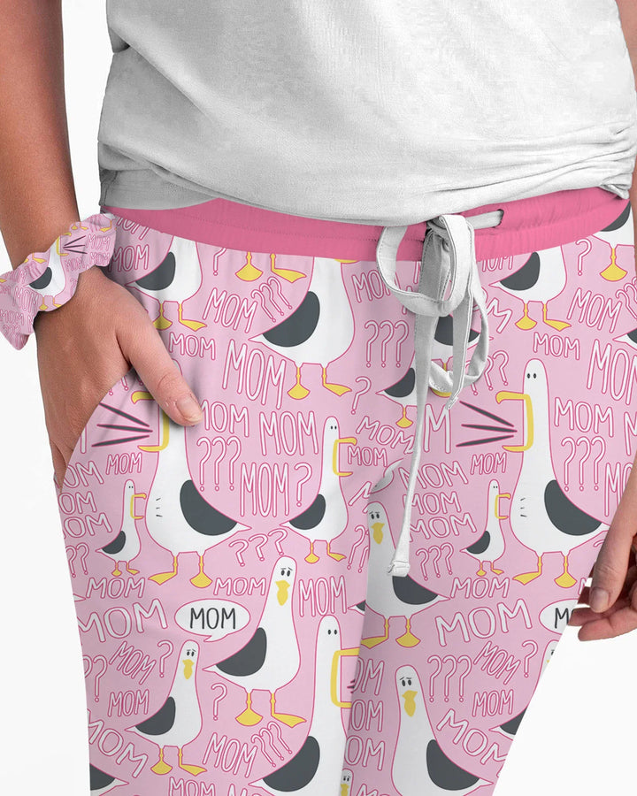 Funny Seagull MOM Bamboo Women Pajama Set