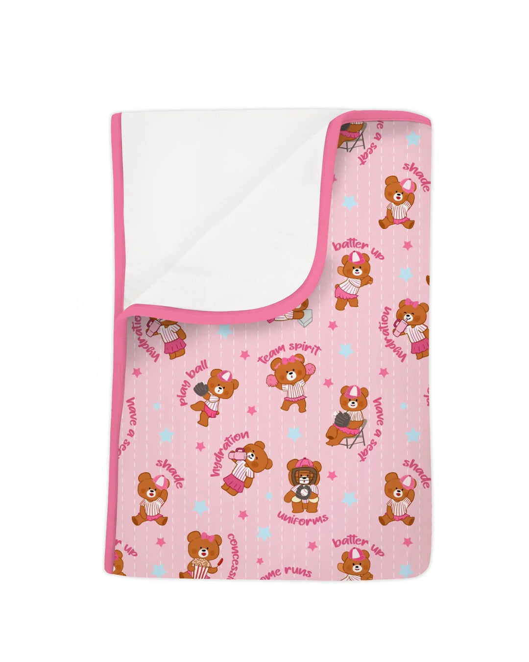 Born To Play Baseball Bamboo Blanket