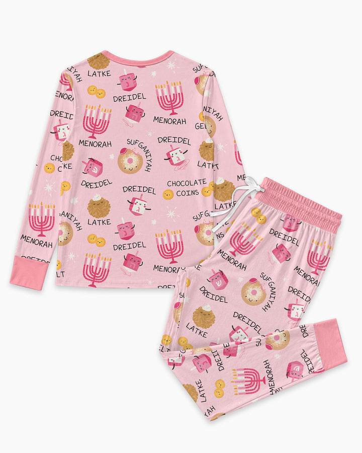 Family Hanukkah Matching Bamboo Women Pajama Set