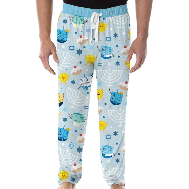 Hanukkah Little Dreidel Family Bamboo Men's Pajama Set
