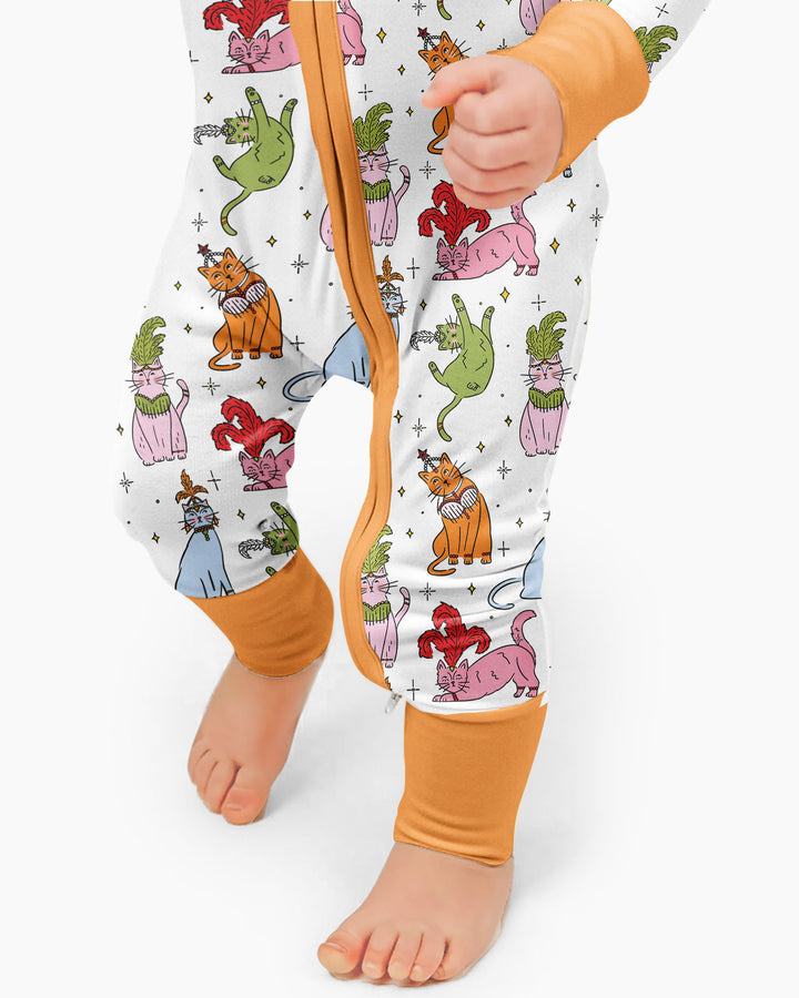 Whimsical Cats Bamboo Convertible Zippy