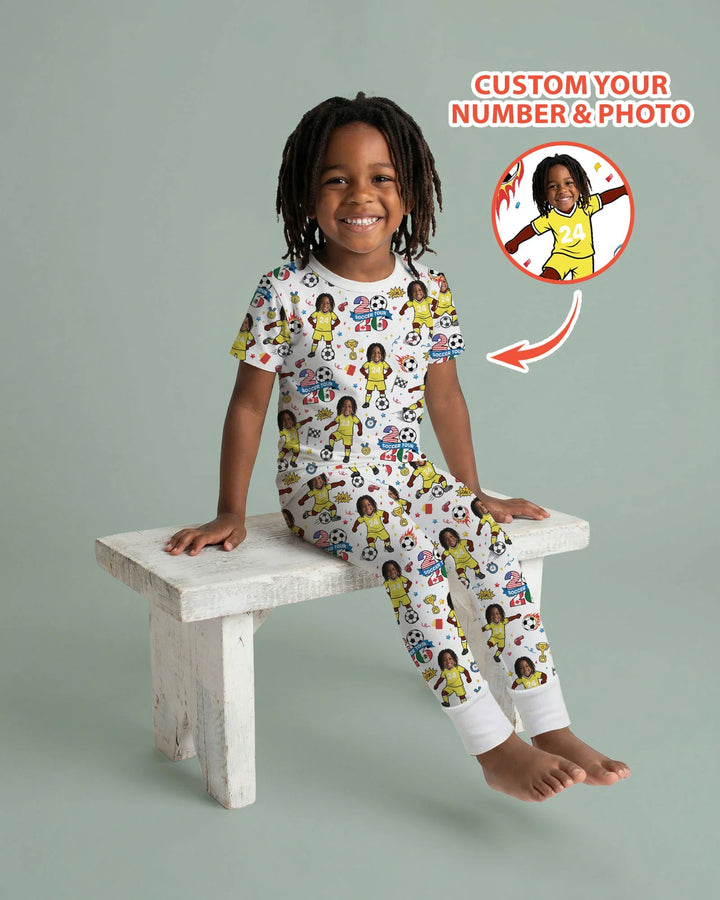Soccer Tour 2026 Best Player Bamboo Two Piece Short Sleeve Pajama Set
