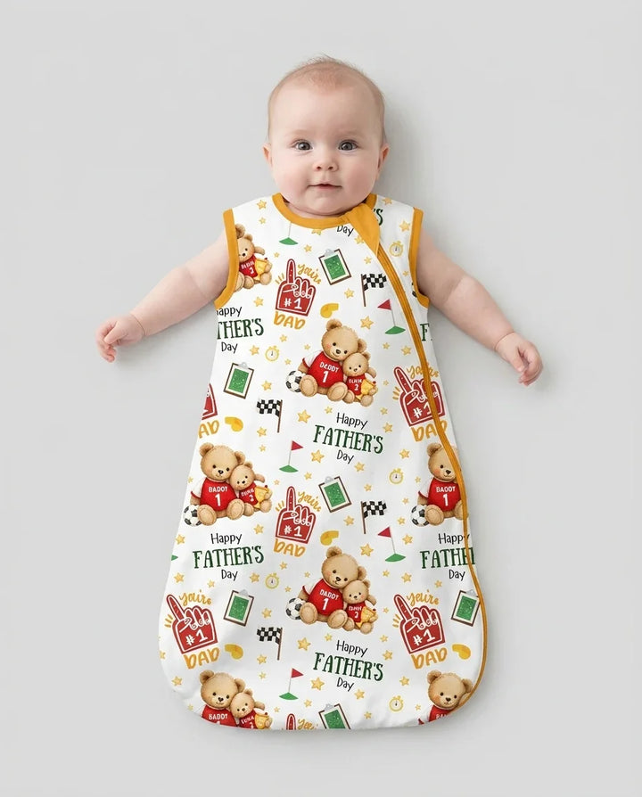You're #1 Dad Daddy & Me Matching Bamboo Sleep Bag