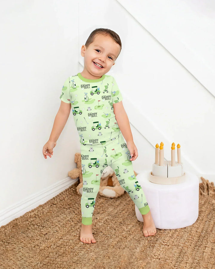 Daddy Golf Team Bamboo Two Piece Short Sleeve Pajama Set