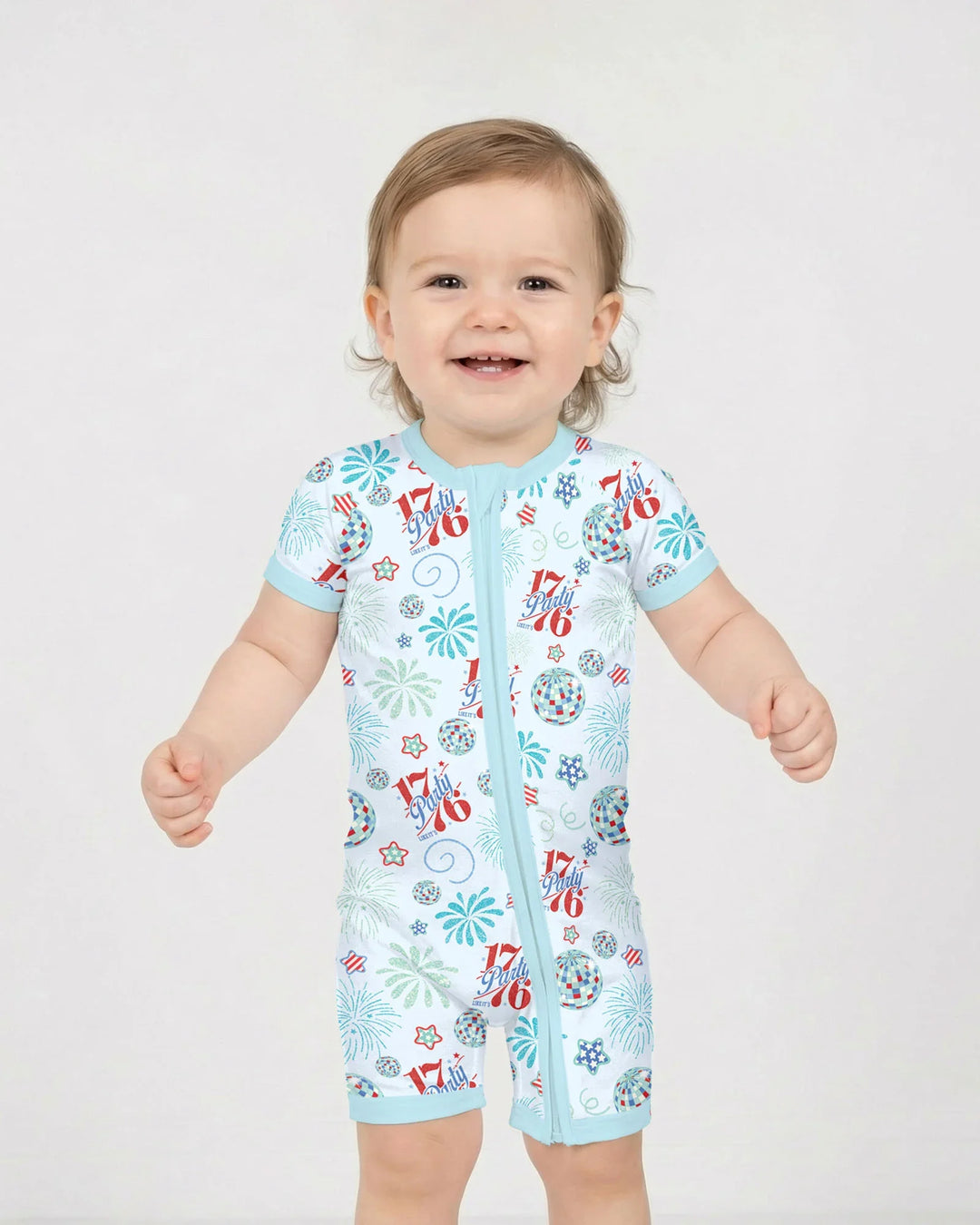 Land Of Free Family Matching Bamboo Shorty Zippy