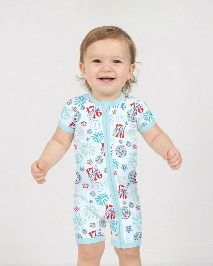 Land Of Free Family Matching Bamboo Shorty Zippy