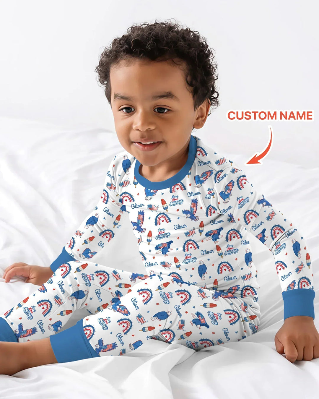 Long Live America Bamboo Two Piece Long Sleeve Pajama Set
